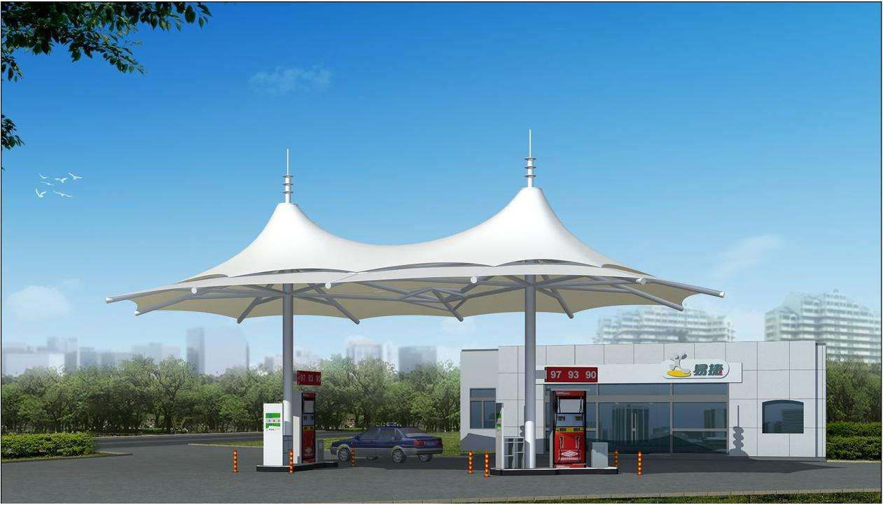 武汉膜结构车棚为什么大多都选择白色？